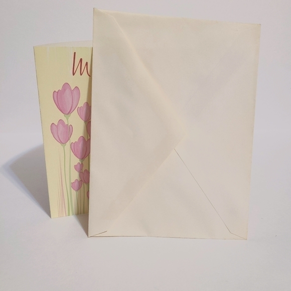 Vintage pink tulip missing you card - Picture 4 of 4